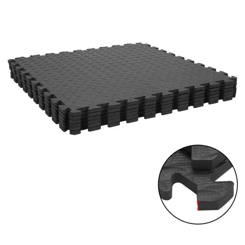 Piso Goma Eva Negro Pack 4 Unidades 60x60 cm