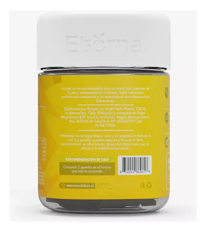 Eterna Energy 60 Gummies Con Cafeína, Ginseng Y L-carnitina