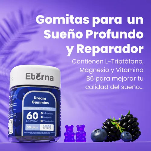 Eterna Dream Gummies Con L-triptófano Magnesio Y Vitamina B6