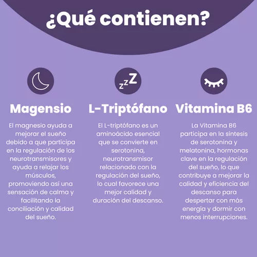 Eterna Dream Gummies Con L-triptófano Magnesio Y Vitamina B6