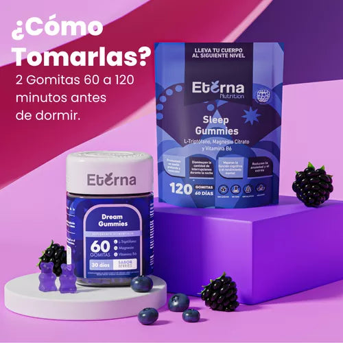Eterna Dream Gummies Con L-triptófano Magnesio Y Vitamina B6