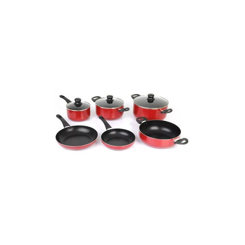 Batería De Cocina Marmicoc 9 Piezas Antiadherente