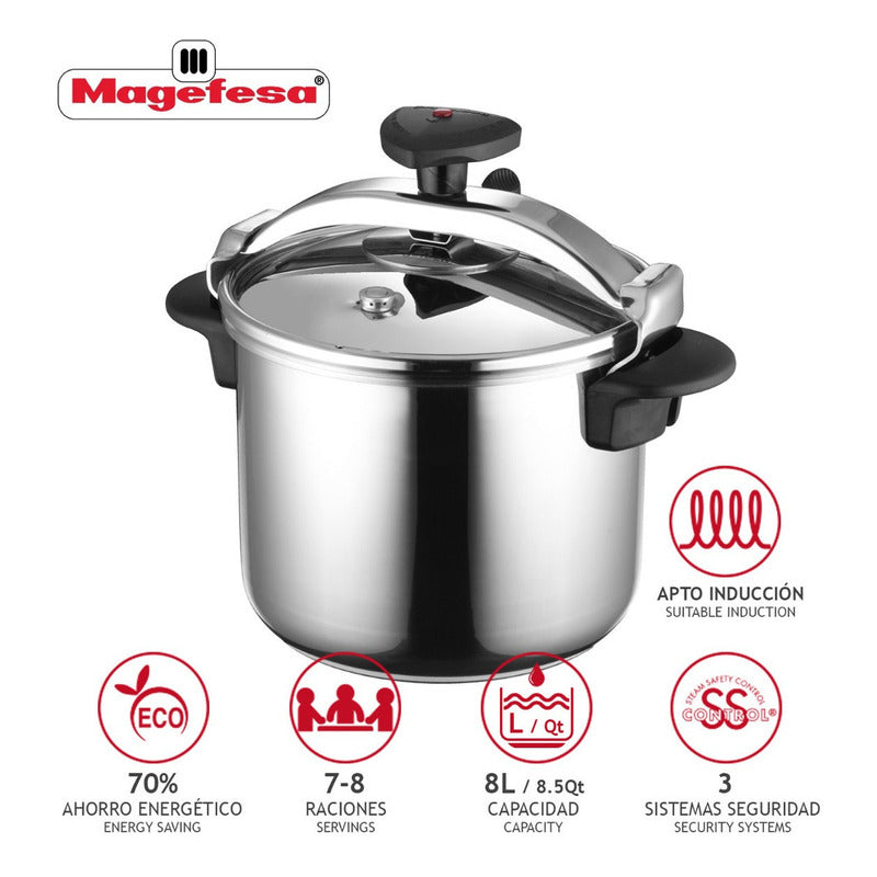 Olla A Presión Magefesa® Star 8 Lts