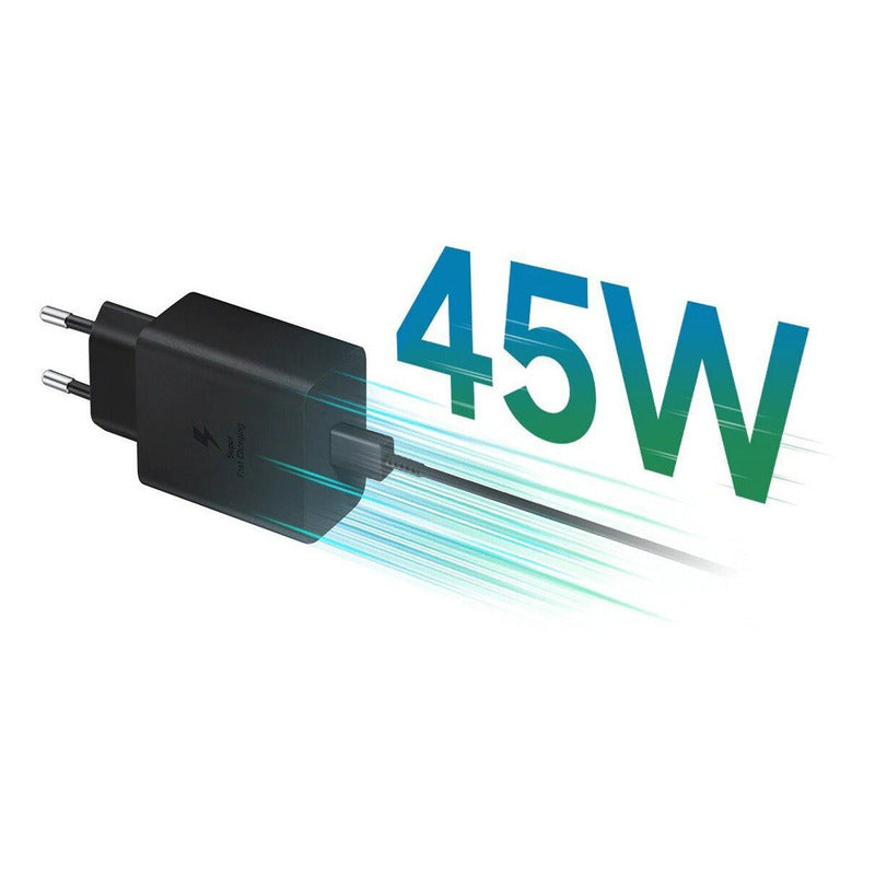 Cargador Carga Rápida 45w Samsung + Cable