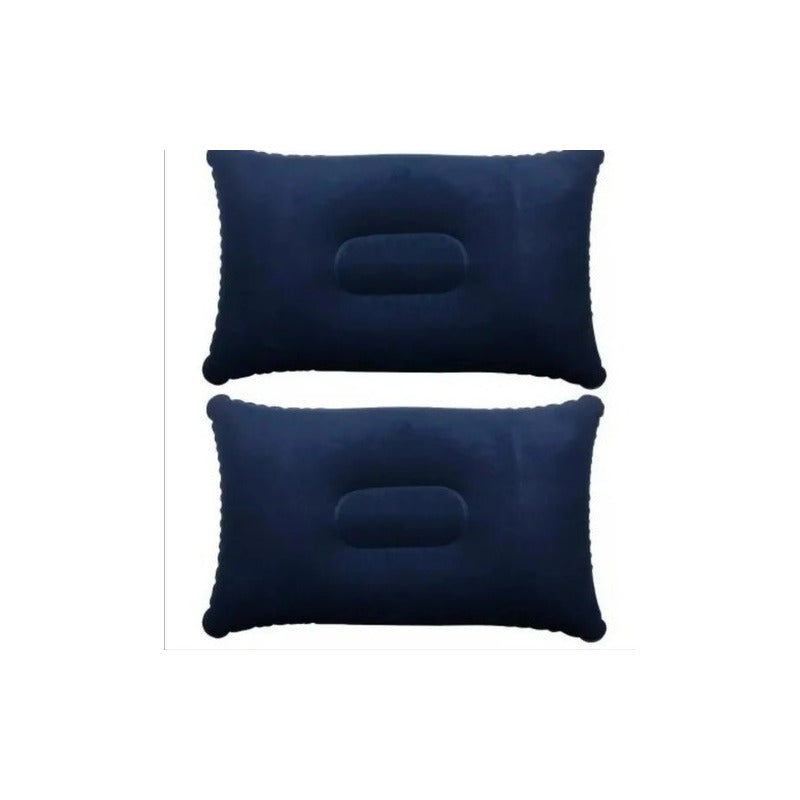 Colchón Inflable Doble 2 Plazas + Inflador Y Almohadas + Env