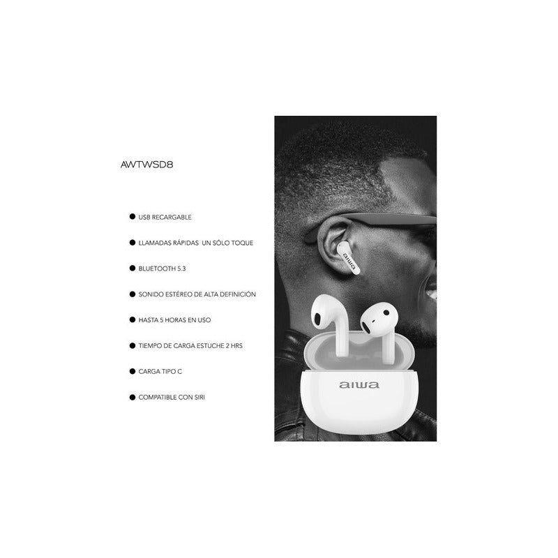 Audifonos Aiwa In-ear Bluetooth