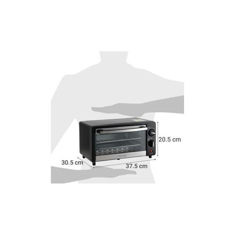 Horno Tostador 10 Lts Negro Recco Voltaje 110v RHE-10L