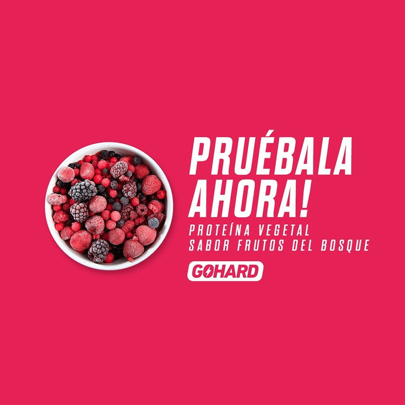 Proteína Vegetal Sabor Frutos Del Bosque Gohard Sabor Frutos Rojos