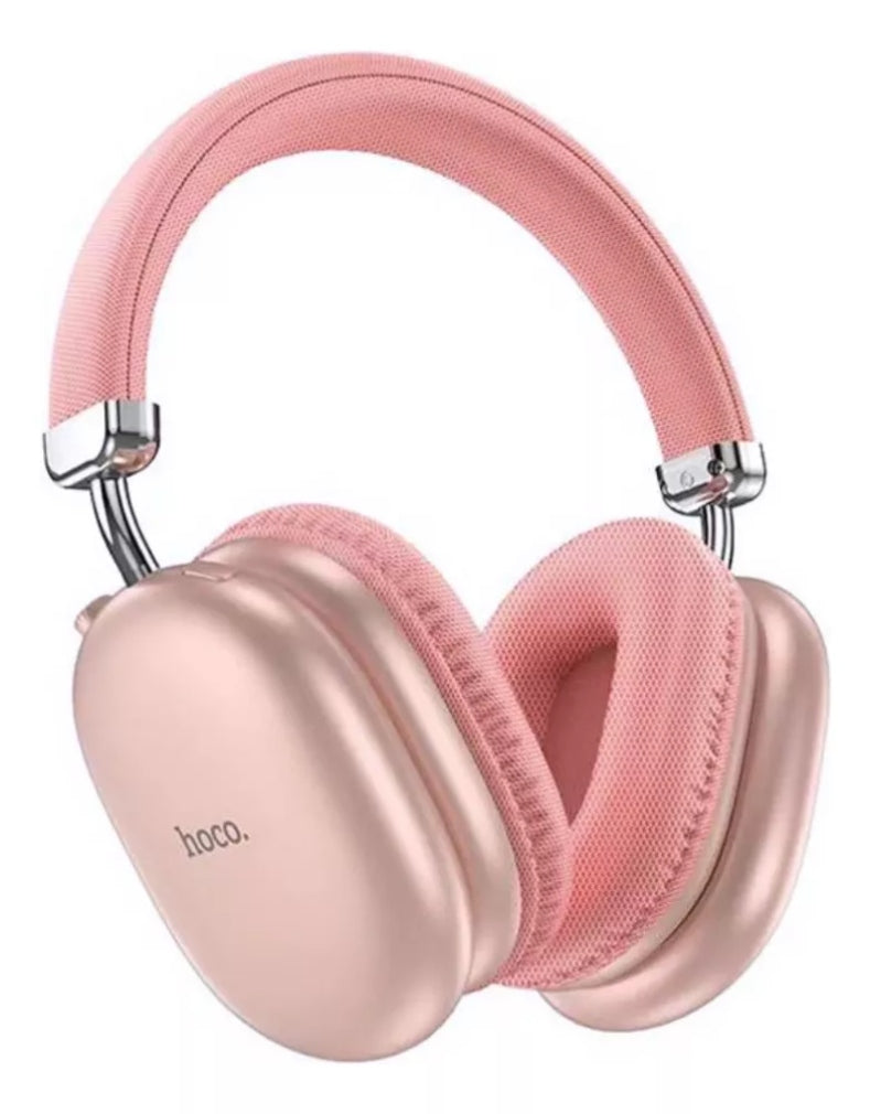 Audífonos W35 Max Hoco 90 Horas De Duración Rosa Diadema