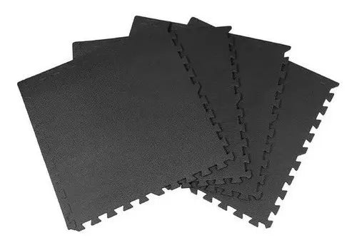 Piso Goma Eva Negro Pack 4 Unidades 60x60 cm