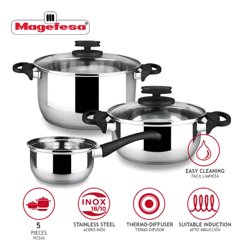 Batería De Cocina Magefesa® 5 Piezas