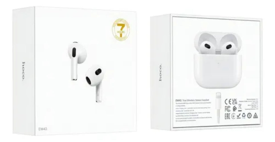 Audífonos Inalámbricos Hoco 3ra Generación Bt5.3 Ew43 7hrs