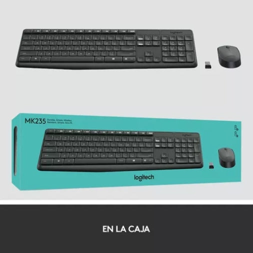 Kit Teclado Y Mouse Inalambrico Logitech Mk235