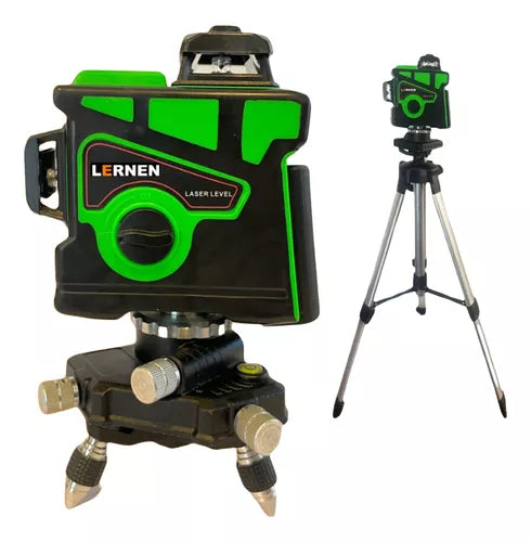 Nivel Laser Profesional 12 Líneas Verde Lernen + Maletín