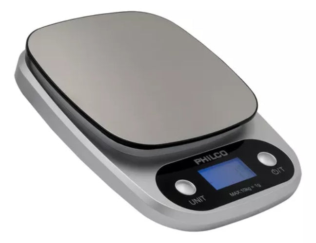 Balanza Pesa Digital Philco Ks491 10kg Cocina Color Plateado