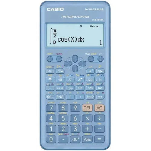 Calculadora Científica Casio Fx-570es Plus Celeste