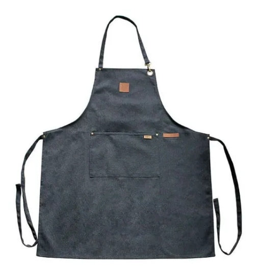 Delantal De Cocina Wayu Parrillero Para Asado Color Negro