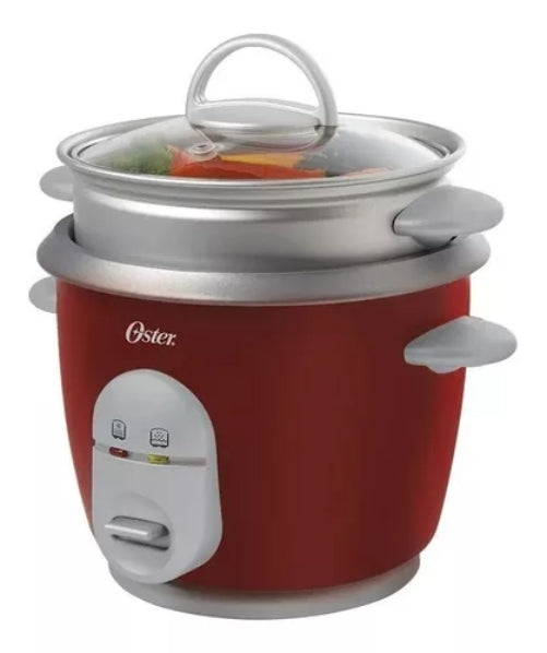 Arrocera Multiusos Oster® Roja De 3 Tz Ckstrc4723 Color Rojo