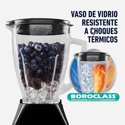 Licuadora Oster® Blstk 2 Velocidades Vaso De Vidrio Negra