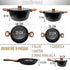 Bateria De Cocina Ollas Keep 7 Piezas Antiadherente Granito
