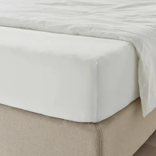Juego De Sabanas 2 Plazas Premium 200hilos 200x150cm 4piezas Blanco Liso