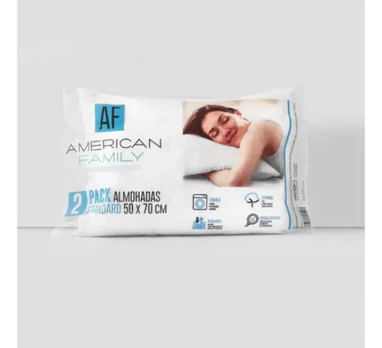 Almohadas Cannon American Family Kit Pack De 2 Unidades