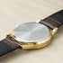 Reloj Casio Enticer Mtp-v001l-1bu Hombre Cuero Marrón