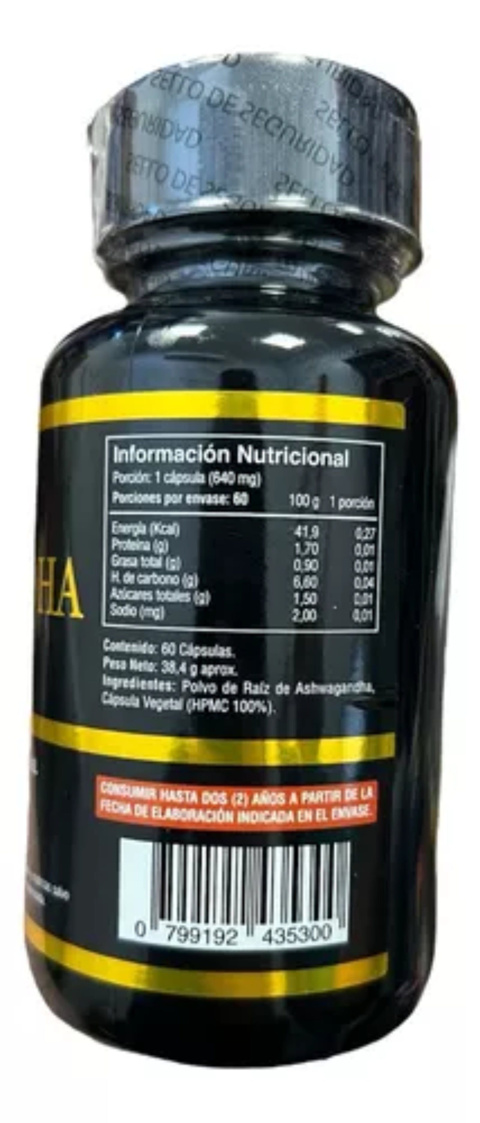 Ashwagandha 60 Capsulas 640 Mg Antiestres Ansiedad