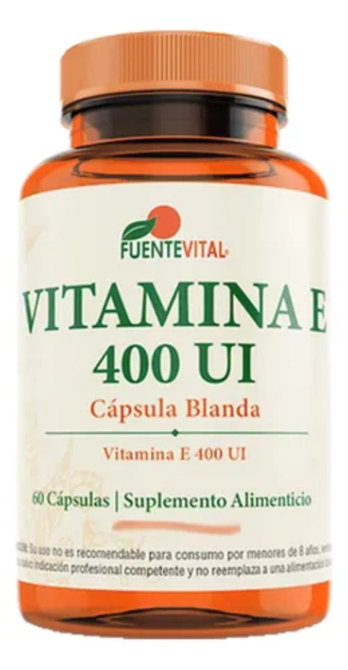 Vitamina E D-alfatocoferol 400 Ui 60 Cápsulas Soft Gel