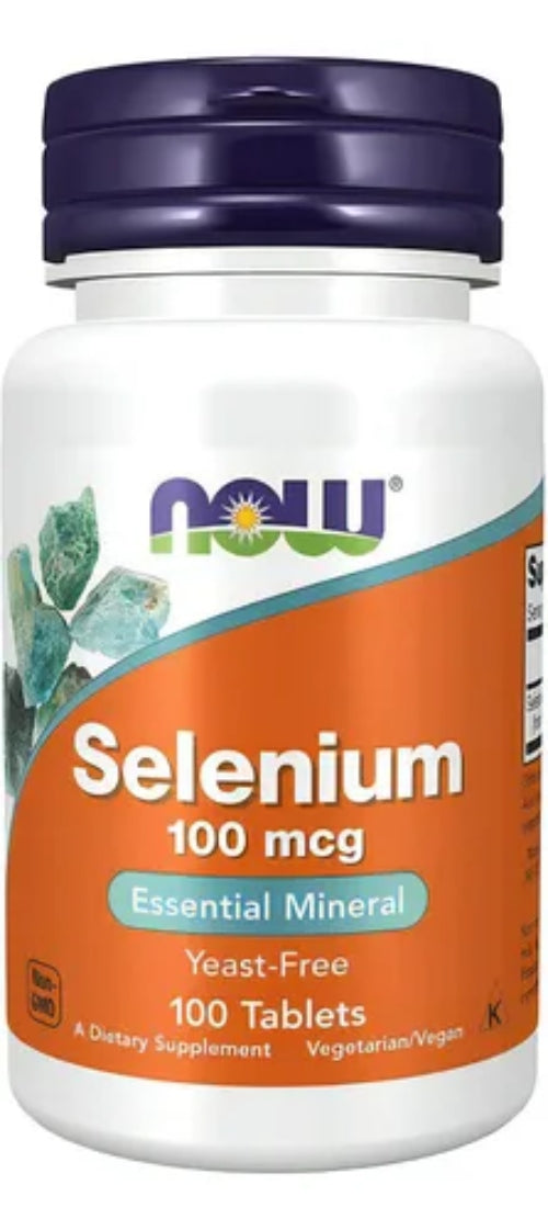 Selenio 100 Mcg Mineral Esencial 100 Tabletas Now Foods