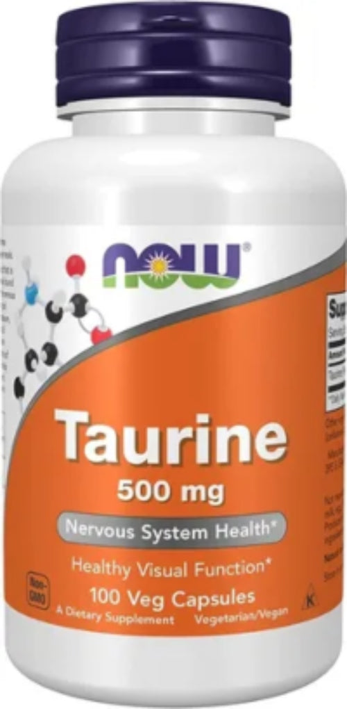 Taurine 500 Mg 100 Caps - Now Foods