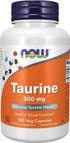 Taurine 500 Mg 100 Caps - Now Foods