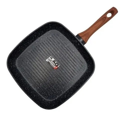 Sarten Grill Antiadherente Granite 28cm Keep Color Negro
