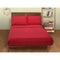 Juego De Sabanas 2 Plazas Premium 200hilos 200x150cm 4piezas Rojo Liso