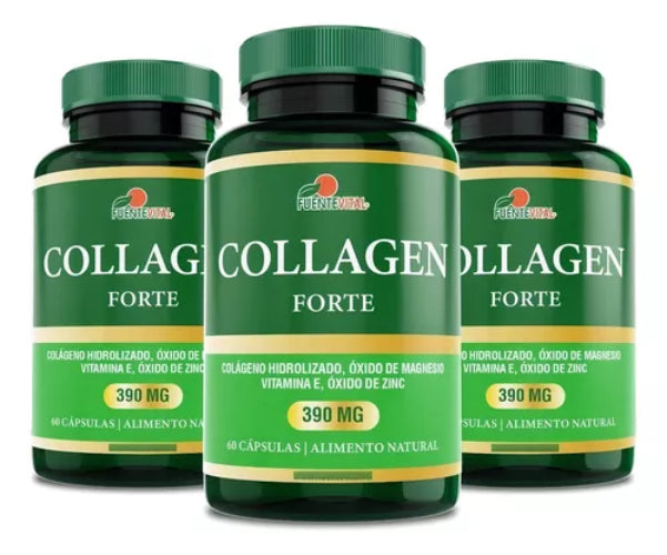 Colágeno + Zinc + Magnesio Collagen Forte Pack X3 Unidades