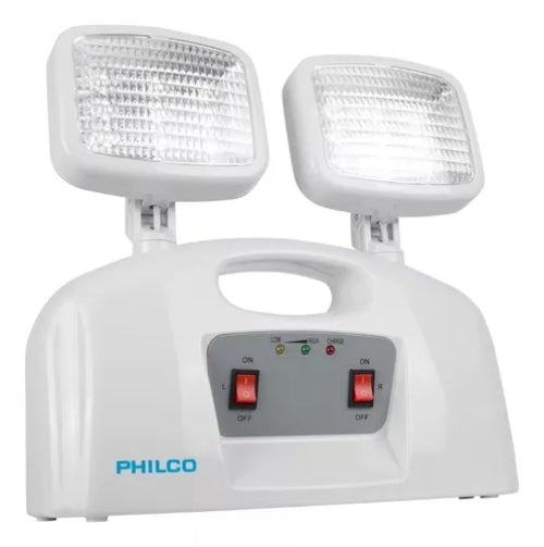 Lampara De Emergencia Led 2 Focos Philco Certificado SEC