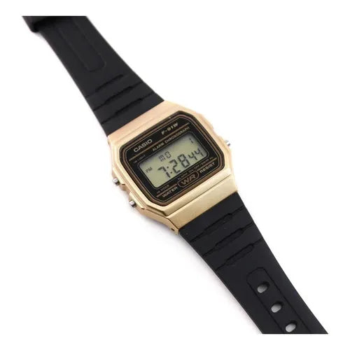 Reloj Casio Collection F-91wm-9a Hombre Dorado/Negro