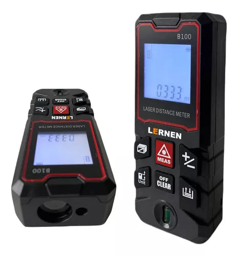 Medidor De Distancia Laser Digital Lernen 100m + Accesorios