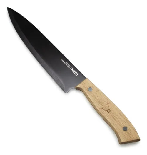 Cuchillo Prm Wayu 8 Color Negro-café
