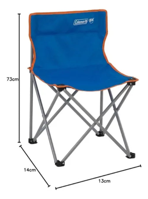 Silla Plegable Camping Playera Coleman Azul Portatil