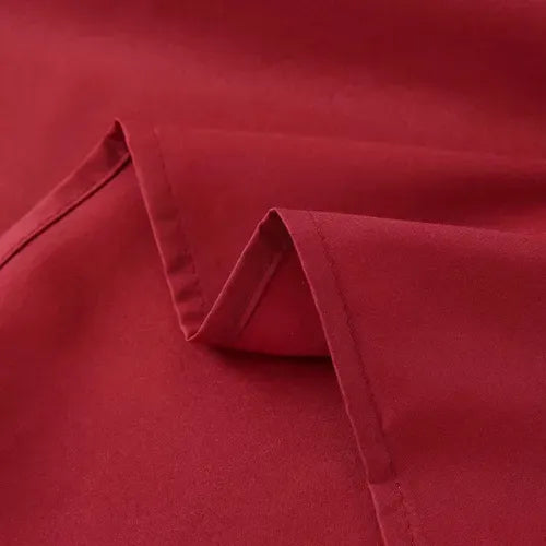 Juego De Sabanas 2 Plazas Premium 200hilos 200x150cm 4piezas Rojo Liso