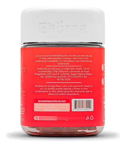 60 Gomitas De Probióticos + Prebióticos Eterna Sabor Berries