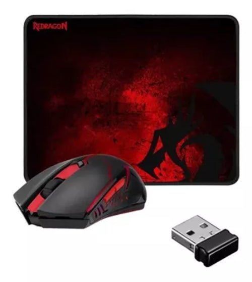 Kit Redragon Padmouse/mouse Inalámbrico M601wl-ba Negro