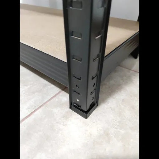Estante Rack Metalico Negro 5 Niveles 400 Kg 180x90x40cm