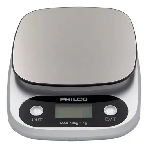 Balanza Pesa Digital Philco Ks491 10kg Cocina Color Plateado