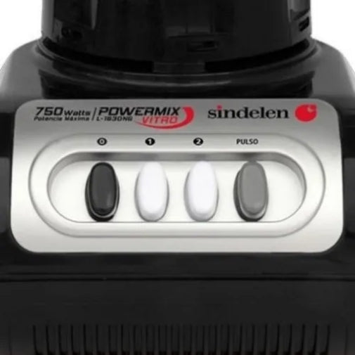Licuadora Sindelen L-1500 Power Mix 1.5l Jarra Plastica 750w