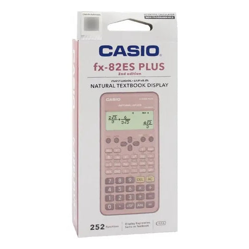 Calculadora Casio Científica Fx-82es Plus Color Rosado