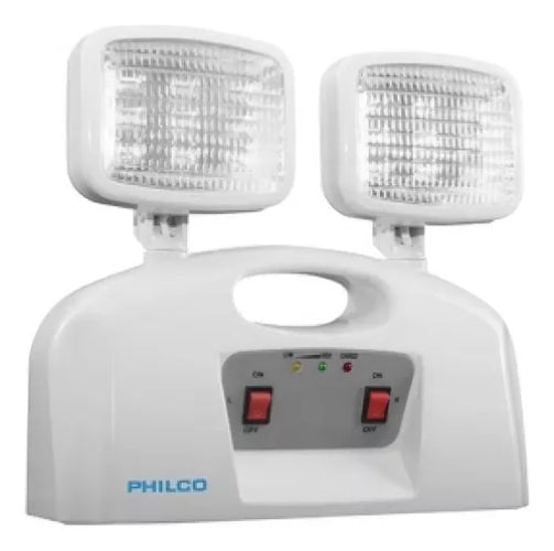 Lampara De Emergencia Led 2 Focos Philco Certificado SEC