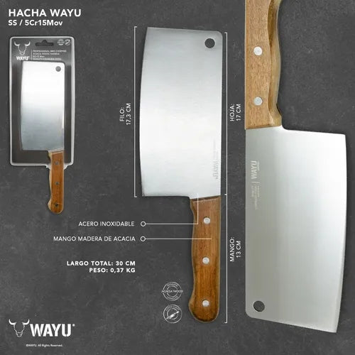 Hacha Wayu Color Plateado