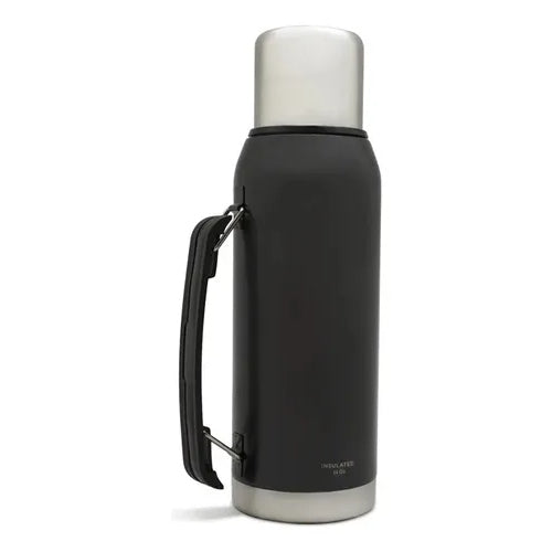 Termo De 1 Litro Agua Caliente Wayu Acero Inoxidable Negro